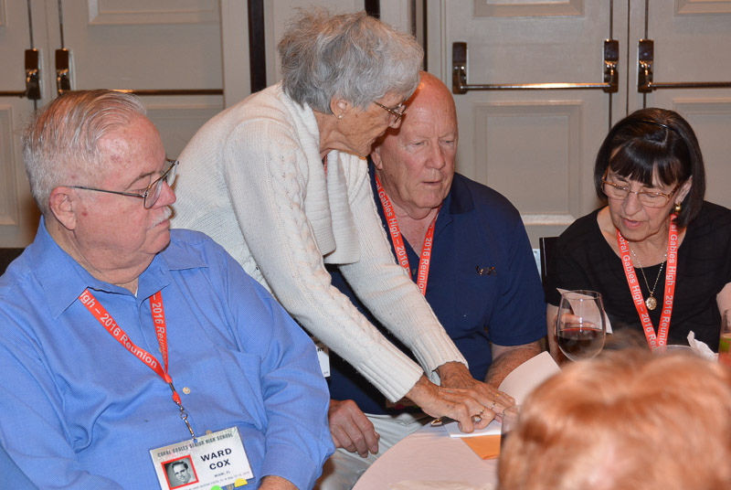 Friday, Ward Cox - Rosemary Lee ’56 -Henry  Roerig ‘57 and Pat Gabriel ‘61